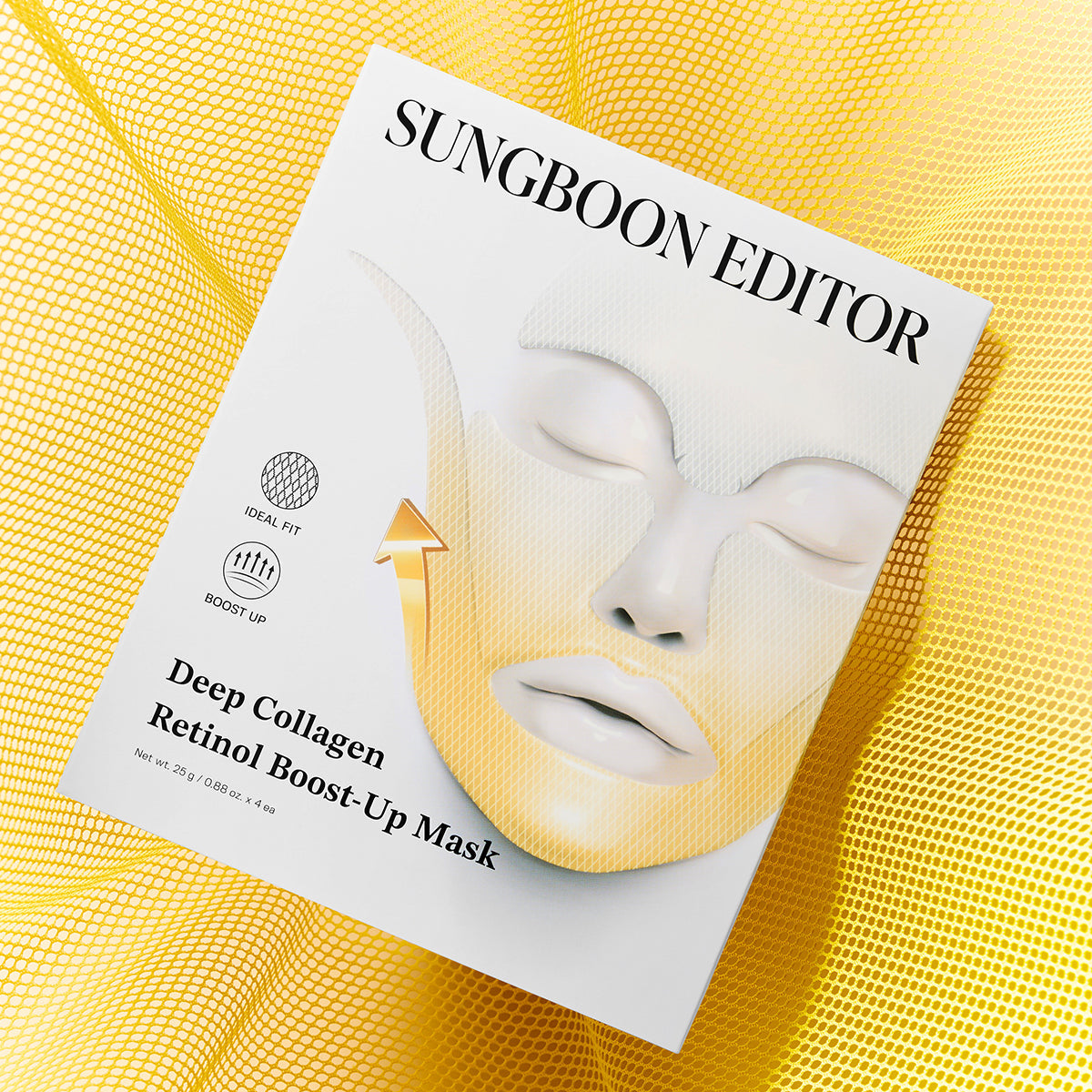 Sungboon Editor Deep Collagen Retinol Tension Boost Up Mask 25g / 0.88 oz. x 4ea