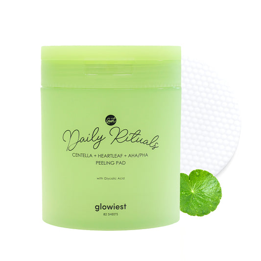 glowiest Daily Rituals Centella + Heartleaf + AHA/PHA Peeling Pad