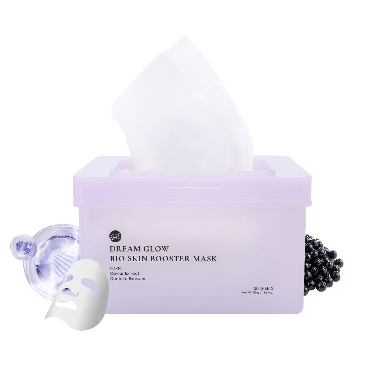 glowiest Dream Glow Bio Skin Booster Mask (PDRN + Caviar Extract + Centella Exosome)