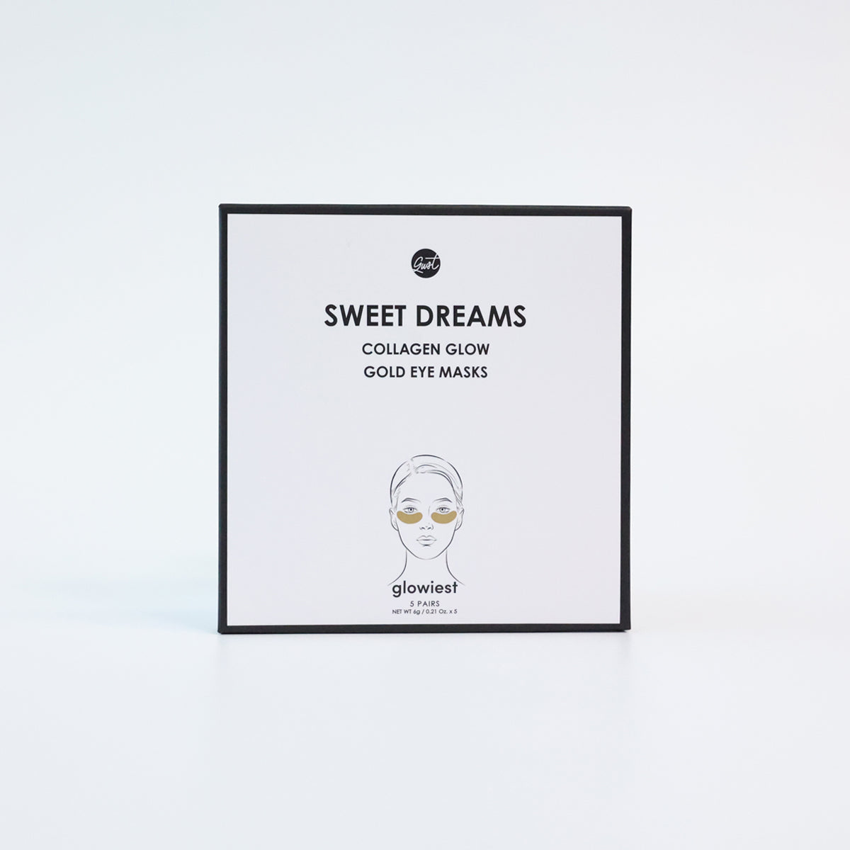 glowiest Sweet Dreams Collagen Glow Gold Eye Masks (0.21 oz.*5ea)