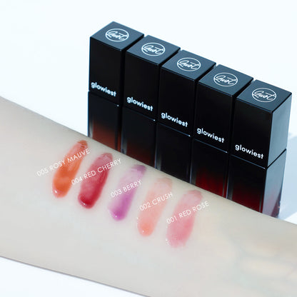 glowiest Effortless Glow Lip Oil - 001 Red Rose (0.17 fl.oz.)
