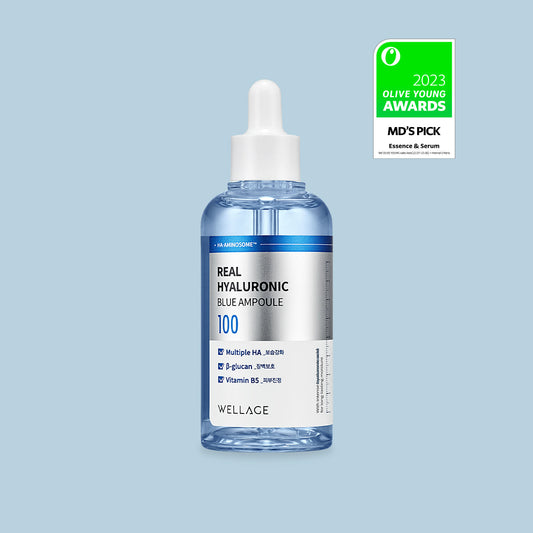 WELLAGE Real Hyaluronic Blue Ampoule 75mL