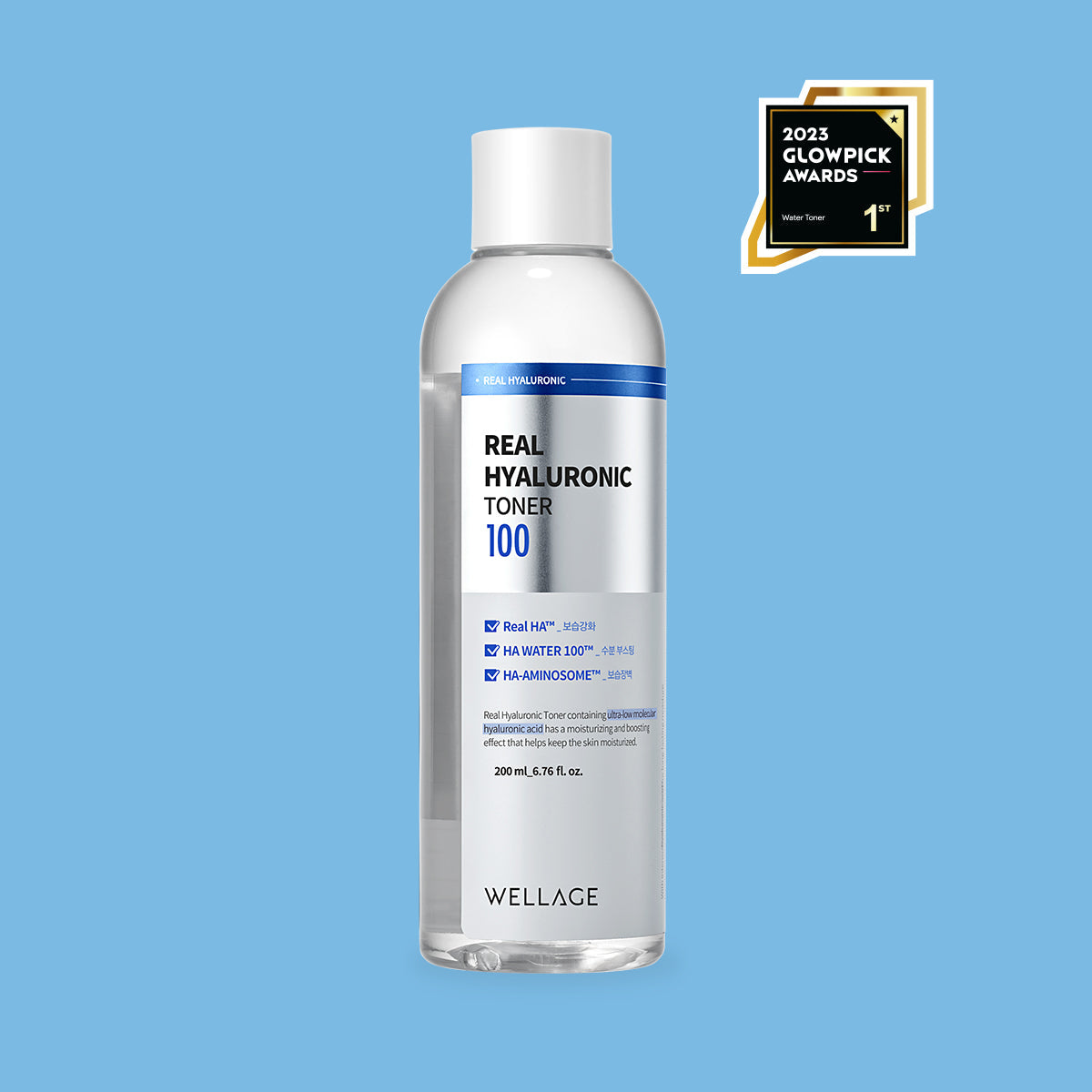 WELLAGE Real Hyaluronic Toner 200mL