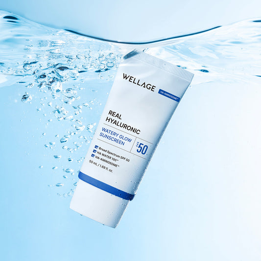Wellage Real Hyaluronic Watery Glow Sunscreen 50mL