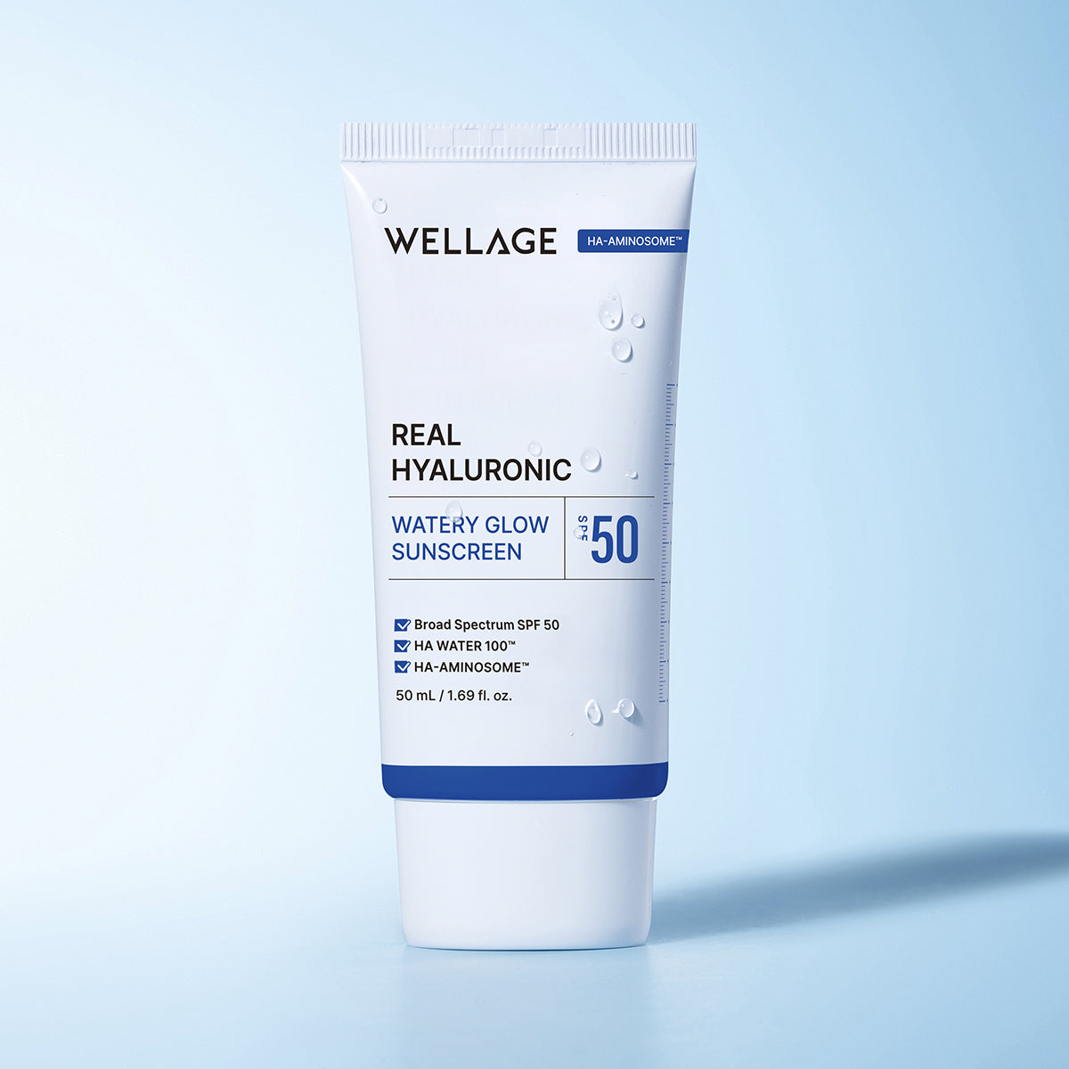 Wellage Real Hyaluronic Watery Glow Sunscreen 50mL