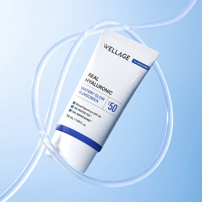 Wellage Real Hyaluronic Watery Glow Sunscreen 50mL