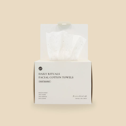 glowiest Daily Ritauls Facial Cotton Towels - Small Essentials 80 Pads