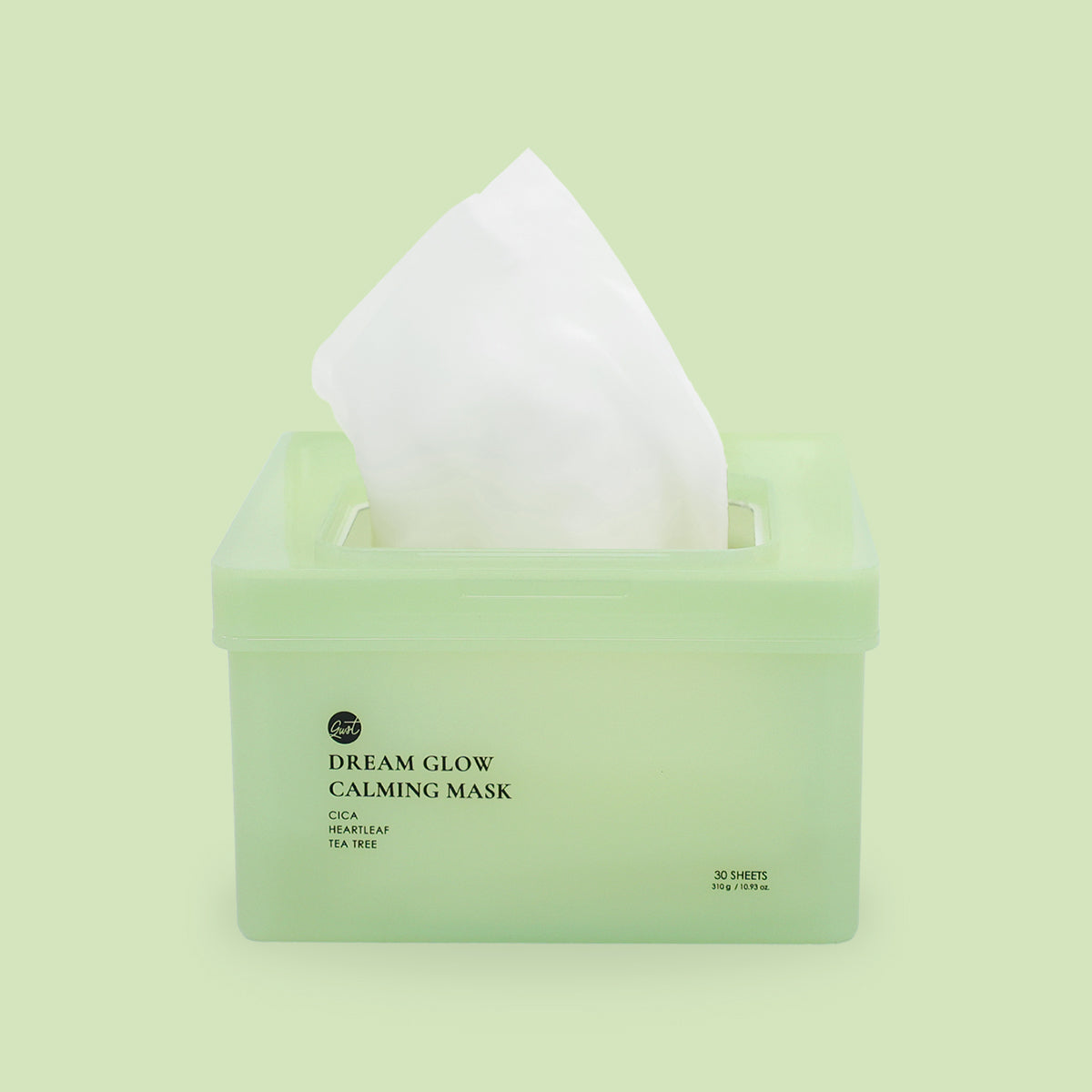 glowiest Dream Glow Calming Mask (30 sheets) - Cica + Heartleaf + Tea Tree