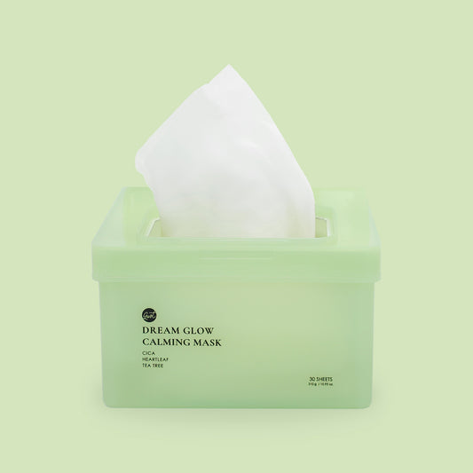 glowiest Dream Glow Calming Mask (30 sheets) - Cica + Heartleaf + Tea Tree