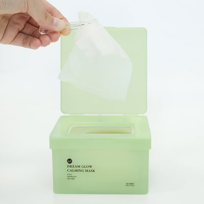 glowiest Dream Glow Calming Mask (30 sheets) - Cica + Heartleaf + Tea Tree