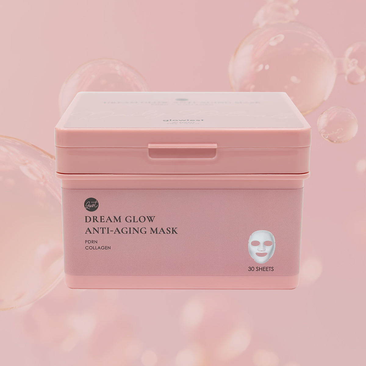 glowiest Dream Glow Slow-Aging Mask (Collagen + PDRN) - 30 sheets  10.93 oz.