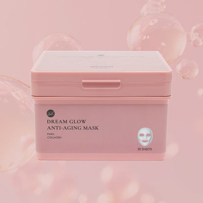 glowiest Dream Glow Slow-Aging Mask (Collagen + PDRN) - 30 sheets  10.93 oz.