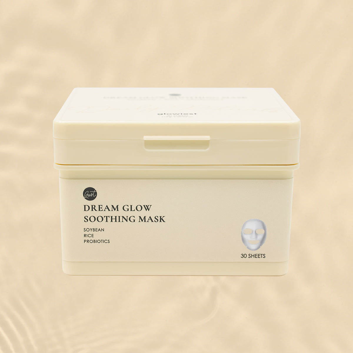 glowiest Dream Glow Soothing Mask (Soybean + Rice + Probiotics) - 30 sheets 10.93 oz.