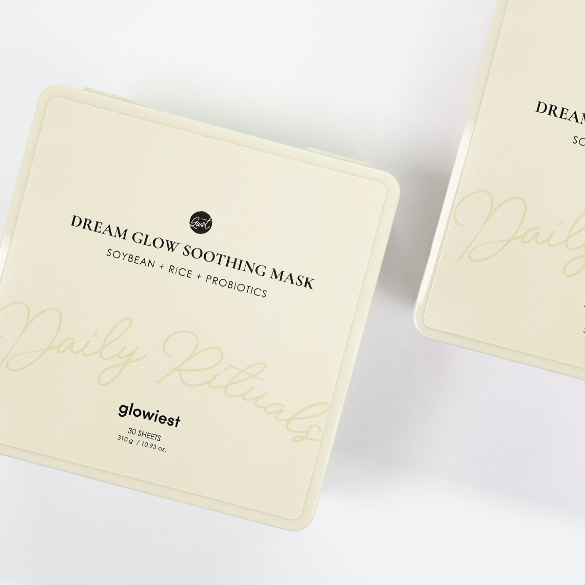 glowiest Dream Glow Soothing Mask (Soybean + Rice + Probiotics) - 30 sheets 10.93 oz.
